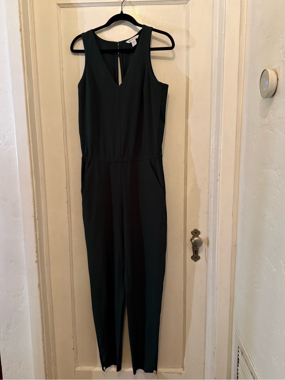 Athleta Brooklyn Sleeveless Forest Green Jumpsuit